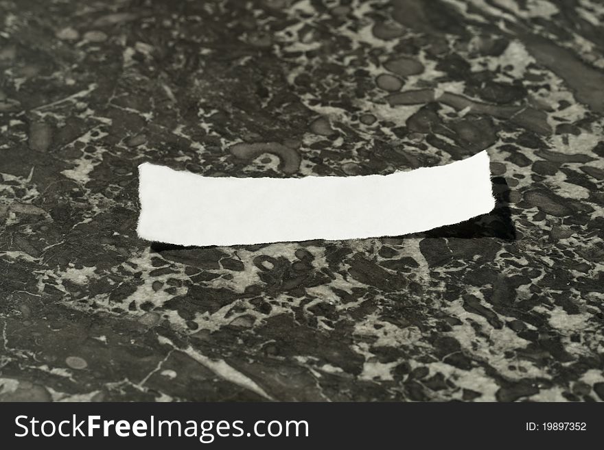 Clean scrap of paper