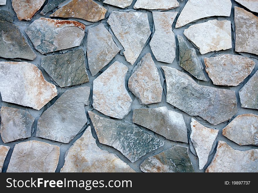 Stone wall block texture surface