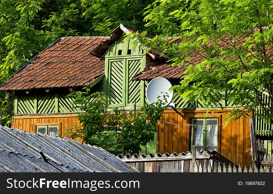 Old peasant house from Romania. Old peasant house from Romania.