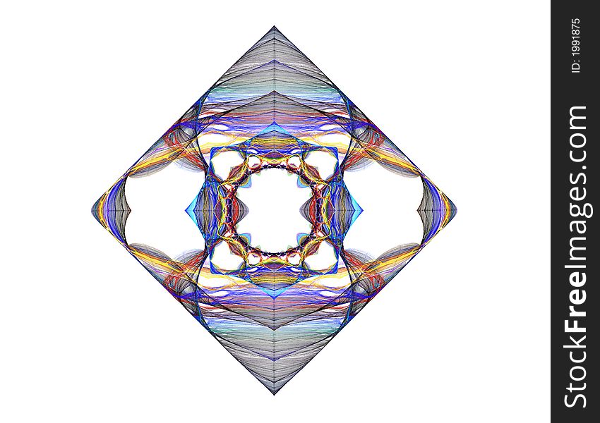 Ornate computer generated diamond pattern. Ornate computer generated diamond pattern