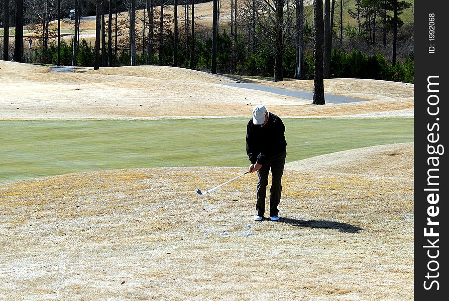 Photographed golf course at local area in Georiga.