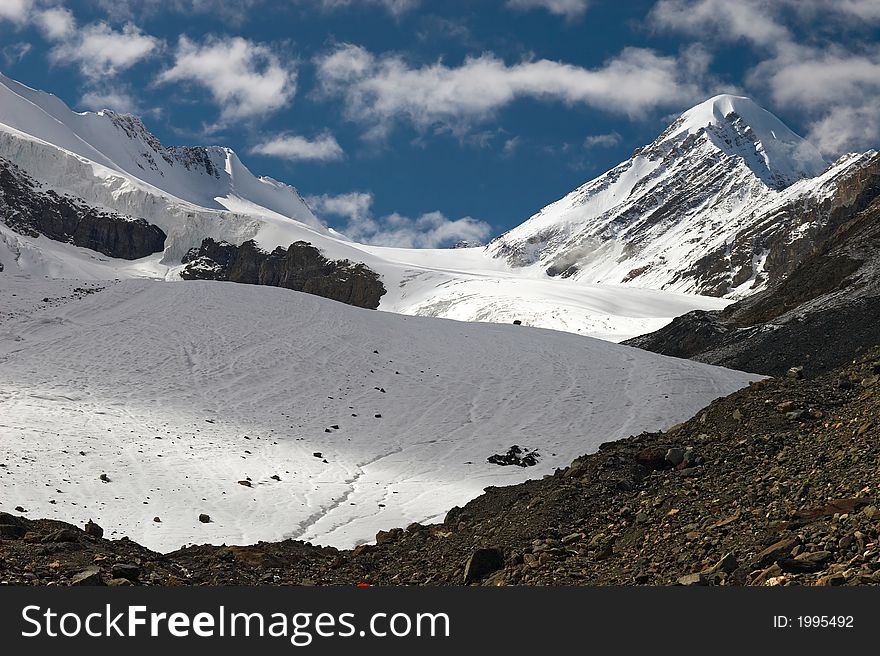 Mountains And Glacier.