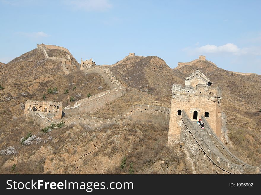 Great Wall on Mountains