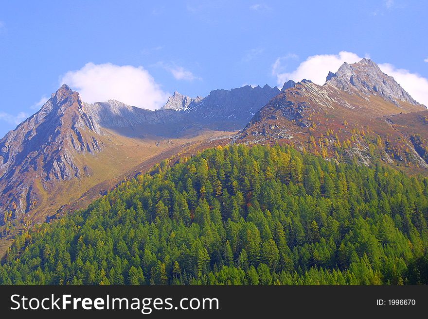 Nice mountain landscape in the summertime â€“ outdoor. Nice mountain landscape in the summertime â€“ outdoor