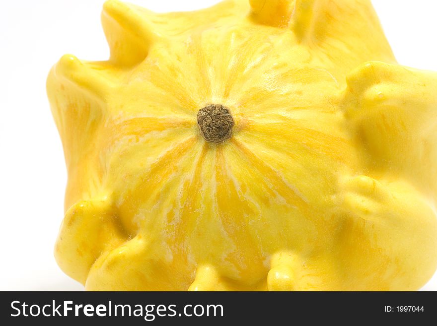 Decorative yellow pumpkin