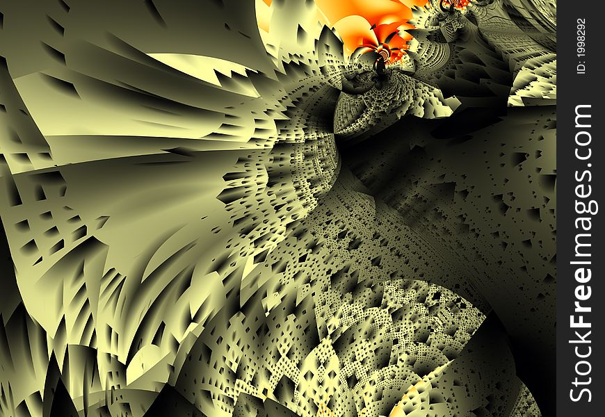 Fractal image create with computer, It is a abstract vision of a metropolis. Fractal image create with computer, It is a abstract vision of a metropolis