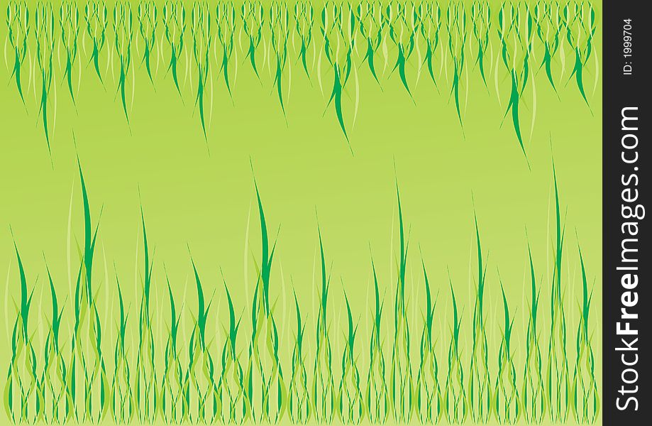 Green fresh spring background illustratio