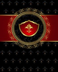 Vintage Post Mark With Heraldic Elements Royalty Free Stock Photography Vintage Post Mark With Heraldic Elements Royalty Free Stock Photography