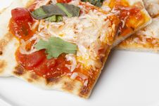 Slices Of Homemade Margarita Pizza Stock Images Slices Of Homemade Margarita Pizza Stock Images