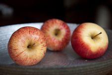 Three Apples Royalty Free Stock Photos Three Apples Royalty Free Stock Photos