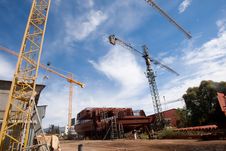 Fishboats In A Shipyard Royalty Free Stock Photography Fishboats In A Shipyard Royalty Free Stock Photography