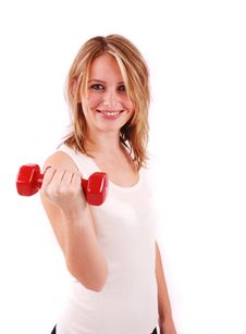 Exercising Young Woman Royalty Free Stock Photos Exercising Young Woman Royalty Free Stock Photos