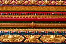 Thai Sculpture Handcraft Of Temple Wall Stock Photo Thai Sculpture Handcraft Of Temple Wall Stock Photo