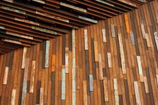 Wooden Wall Entrance Royalty Free Stock Photography