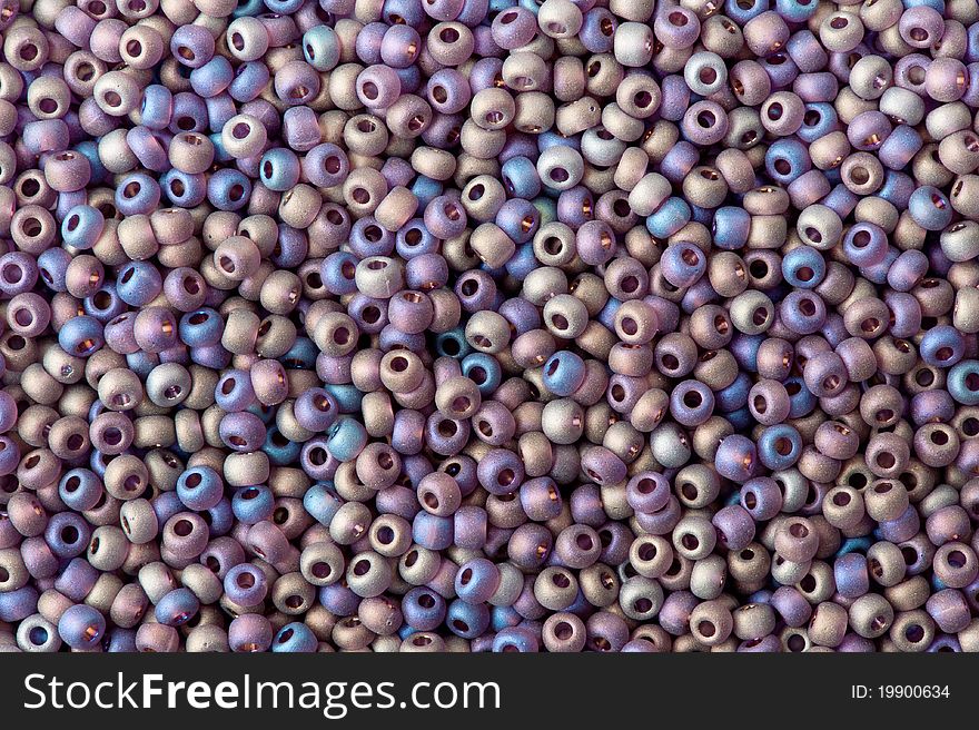 Background of beads close up