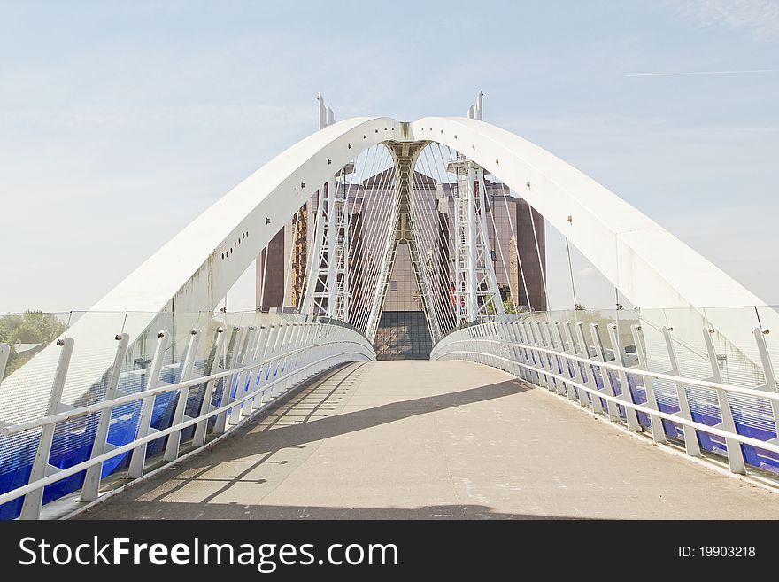 Millenium Bridge at Salford Quays