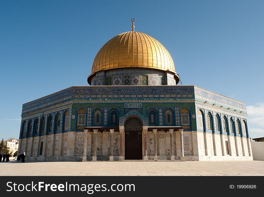 The Dome of the Rock rises above the Haram al-Sharif, also known as the Temple Mount, in the Old City of Jerusalem.