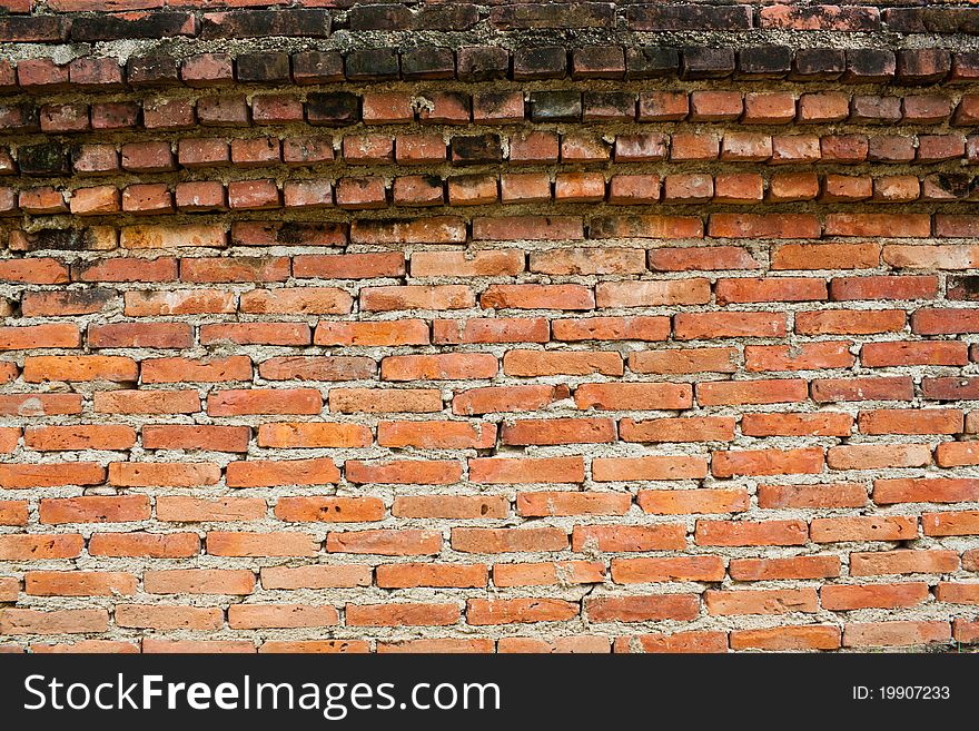 Wall of temple in ayutthaya is the old city and has a history. Wall of temple in ayutthaya is the old city and has a history