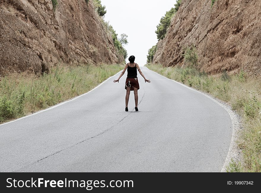Woman On The Road