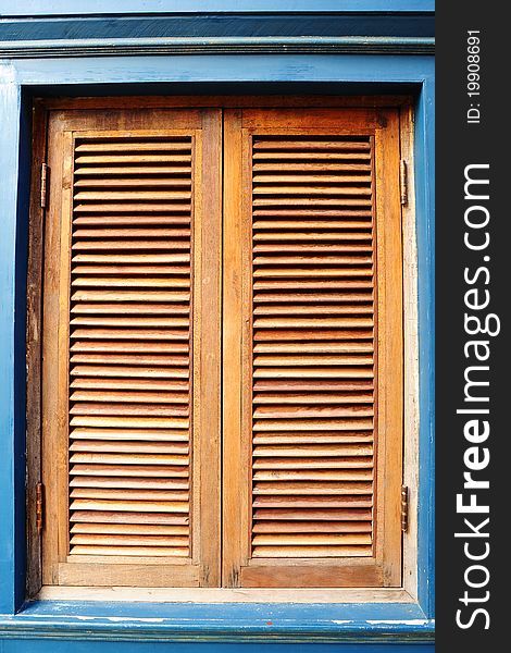 Old style wooden window in Thailand. Old style wooden window in Thailand