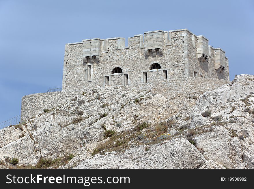 PomÃ©guet's tower on Frioul island near Marseille