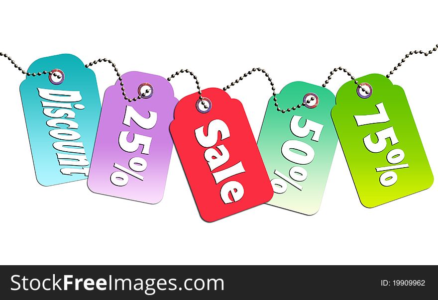 Colorful sale tag