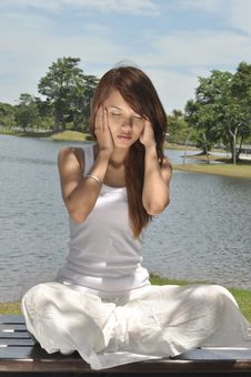 Young Girl Practicing Yoga Royalty Free Stock Photo Young Girl Practicing Yoga Royalty Free Stock Photo