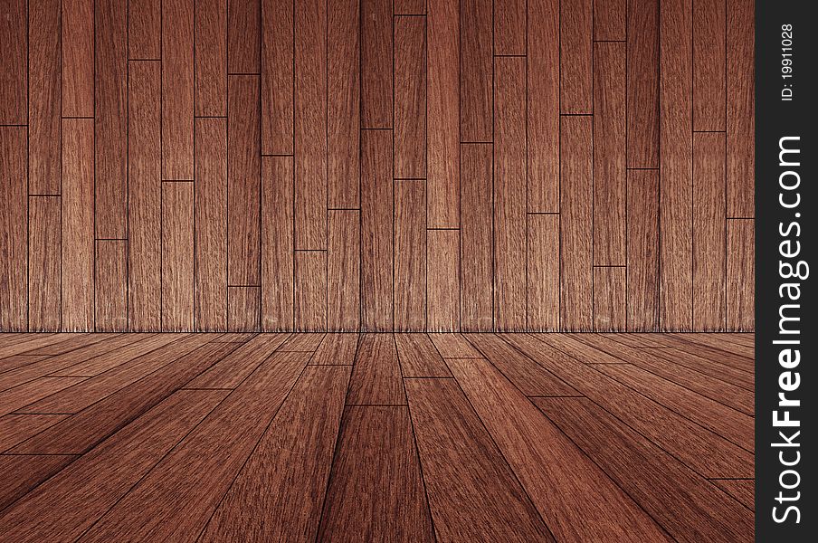 Blank wooden room at background