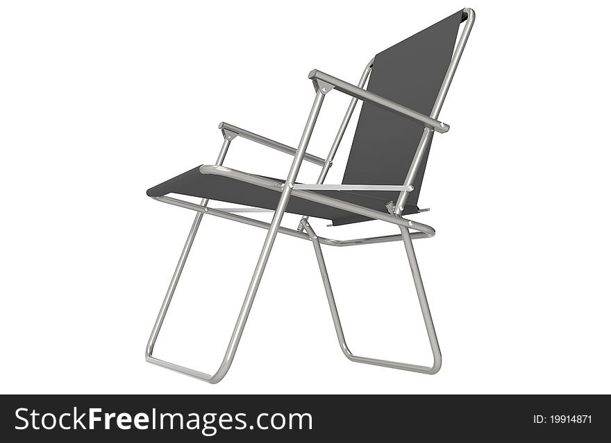Camping Chair isolated on white.