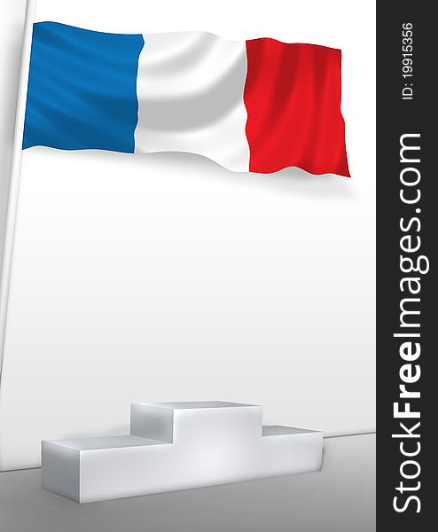 France product on pedestal like poster. France product on pedestal like poster.