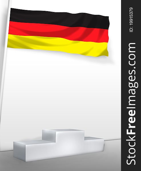 Germany product on pedestal like poster. Germany product on pedestal like poster.