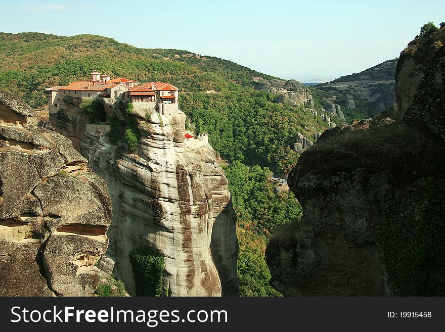 Monastery On Rock, Meteora, Greece