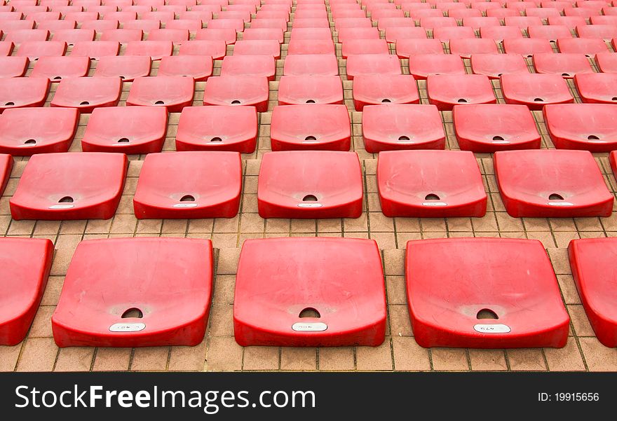 Abstract image in stadium with colorful chairs. Abstract image in stadium with colorful chairs.