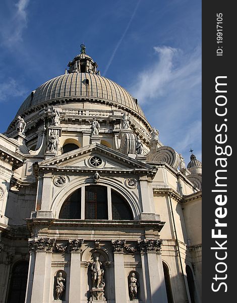 The Basilica Santa Maria della Salute in Venice, Italy