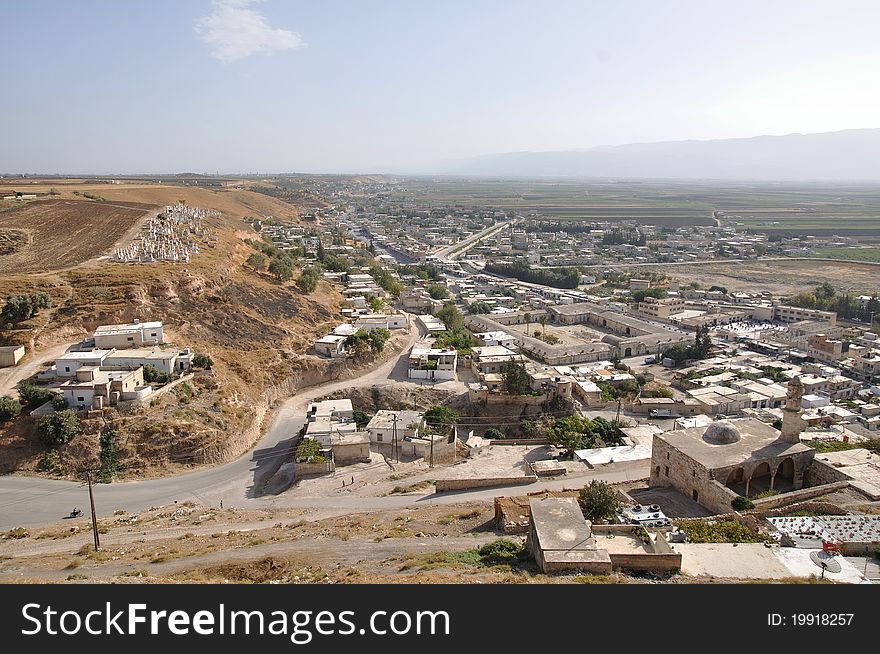 Syrian town of Qala'at al-Mudiq close to Apamea