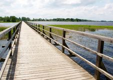 Wooden Bridge Royalty Free Stock Photos