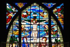 Colorful Stained Glass Window Royalty Free Stock Photography Colorful Stained Glass Window Royalty Free Stock Photography