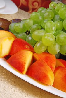 Grape And Peach 3 Stock Image Grape And Peach 3 Stock Image