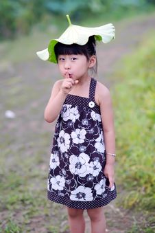Chinese Lovely Girl Stock Image