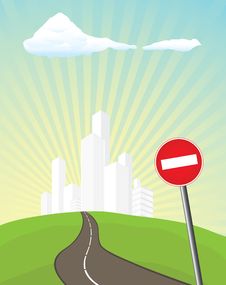 Sign No Entry Stock Image Sign No Entry Stock Image