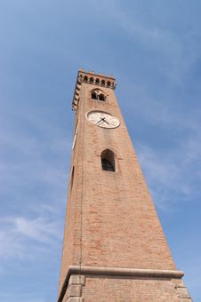 The Clock Tower In Santarcangelo Di Romagna Royalty Free Stock Photos