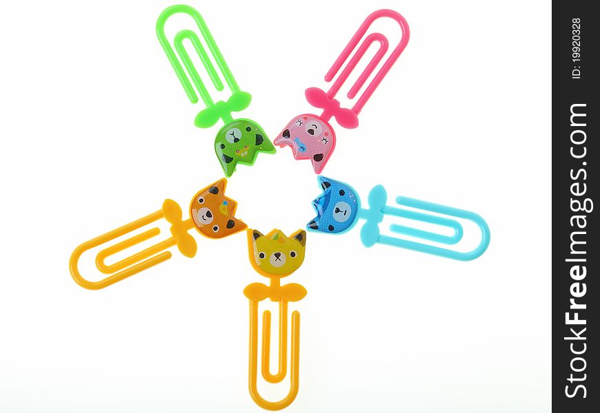 Clip smiles many color on whitebackground