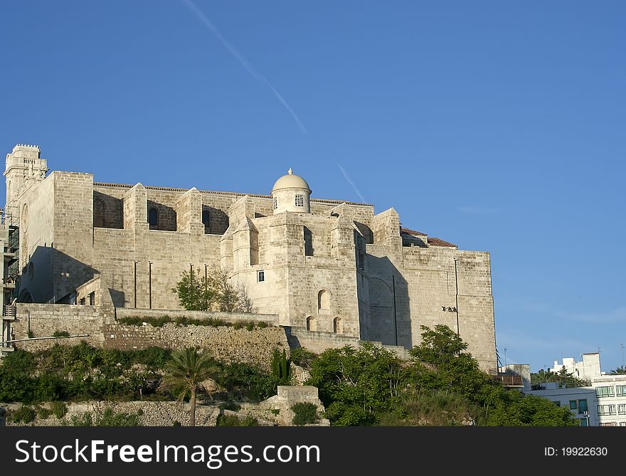 Fortress in Mao, Menorca island, Spain, raw. Fortress in Mao, Menorca island, Spain, raw