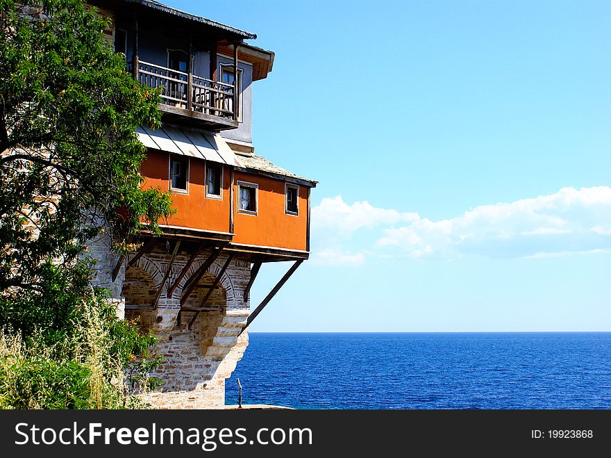 Monastery Xenofontos on Mount Athos, Chalkidiki, Greece