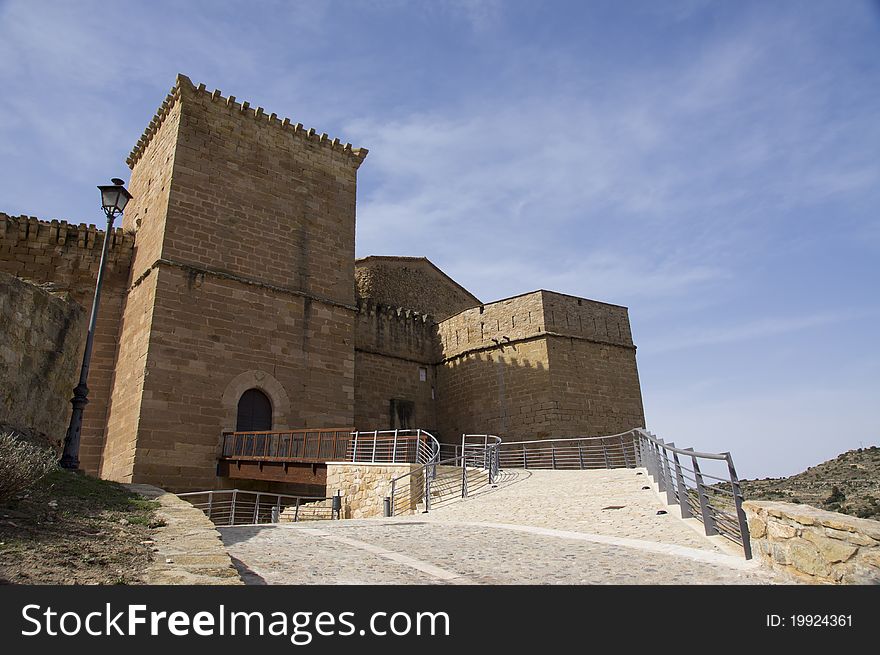 Image of a castle in Teruel Spain. Image of a castle in Teruel Spain