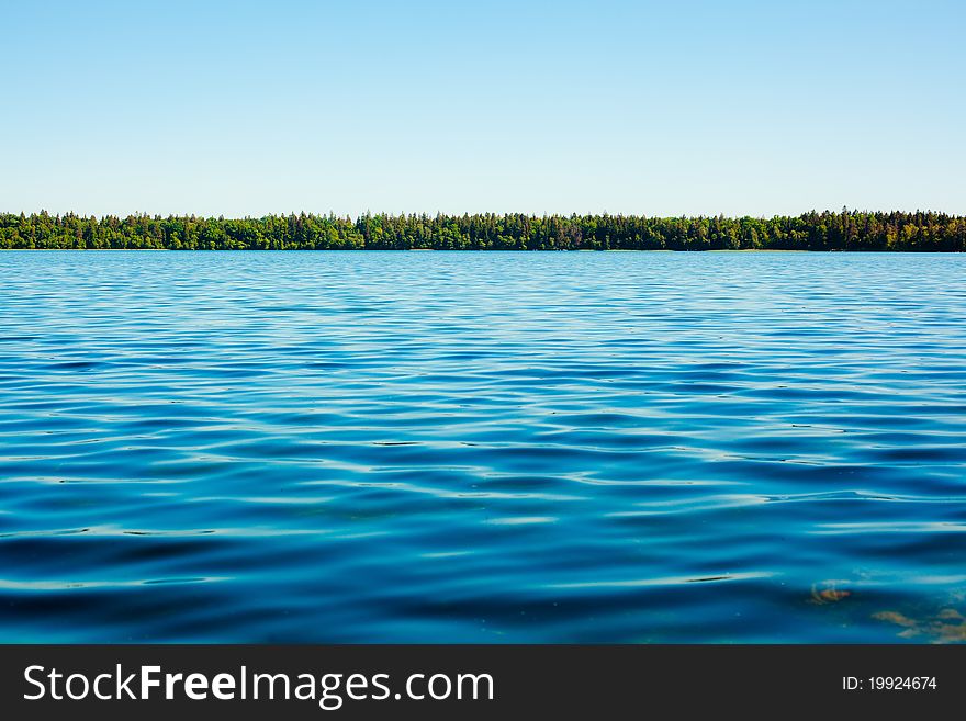 Lake on a sunny day