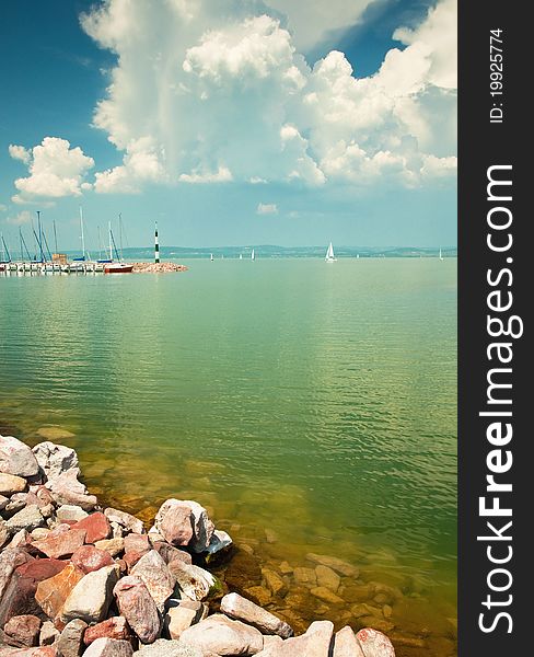 Lake Balaton at summer, Hungary