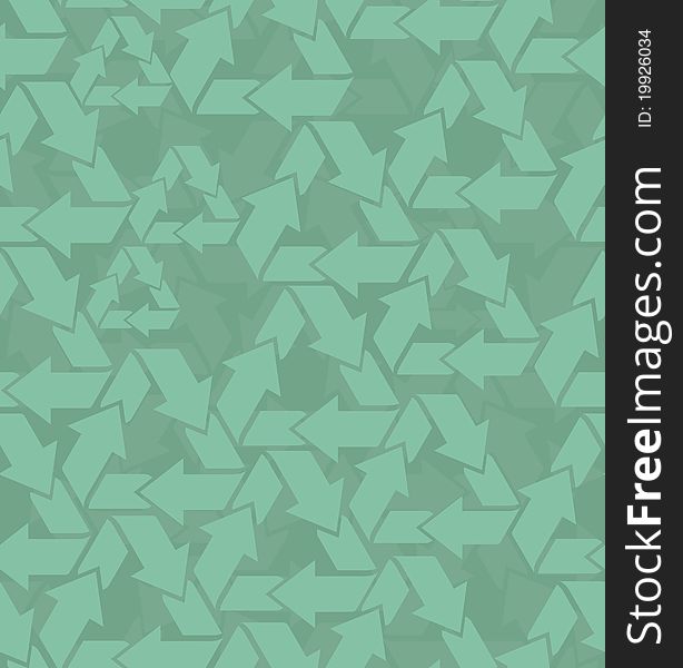 Recycle sign seamless pattern in vector