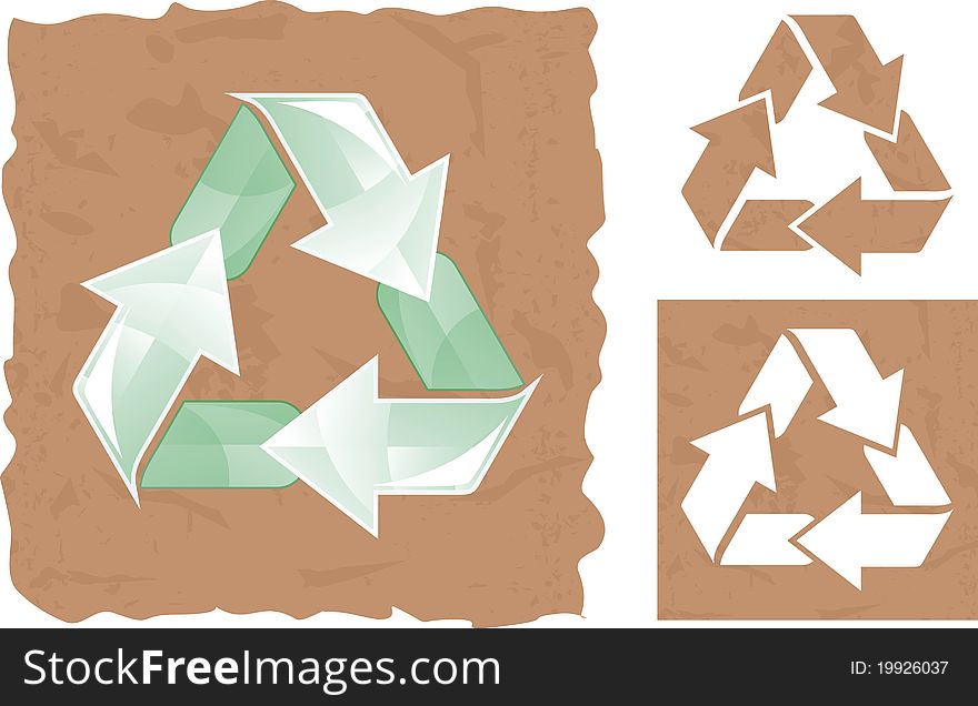 Recycle Sign In Vector