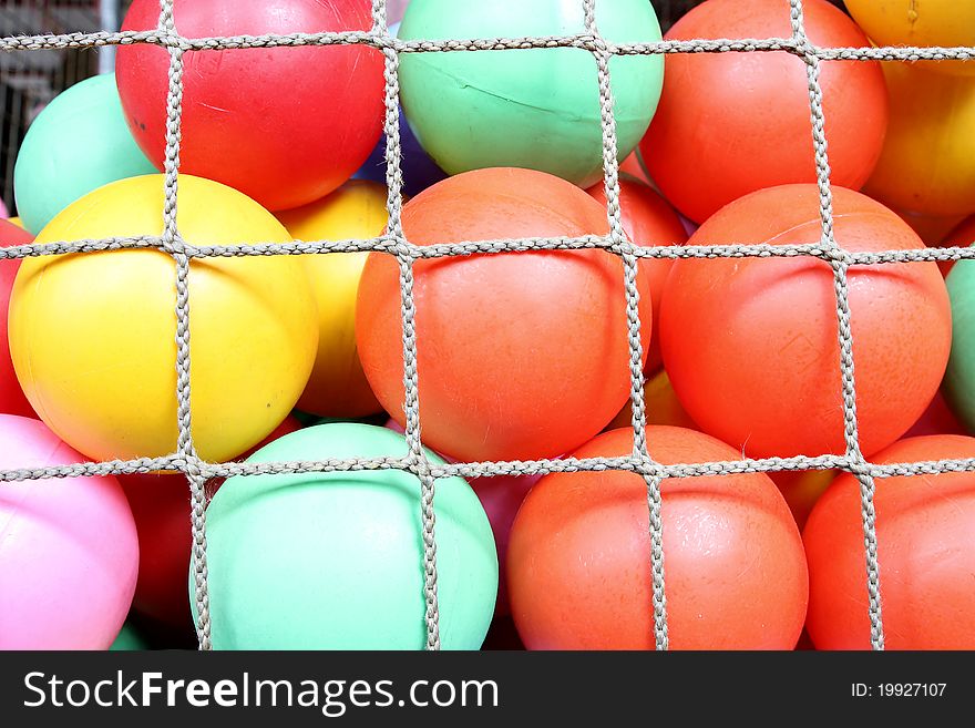 The Rope net with colorful ball